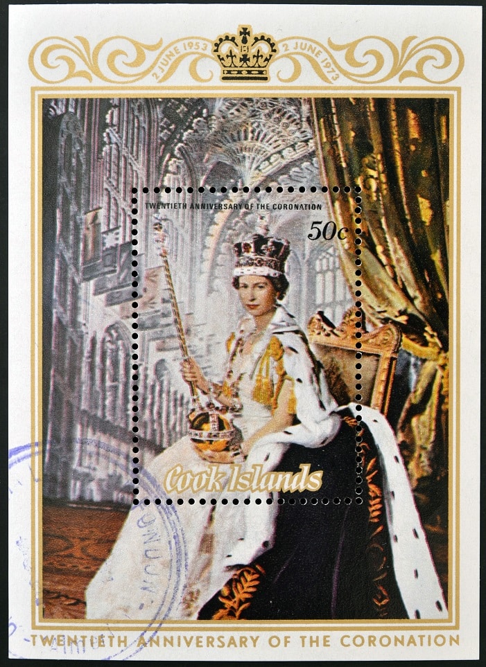 Coronation stamp Elizabeth II